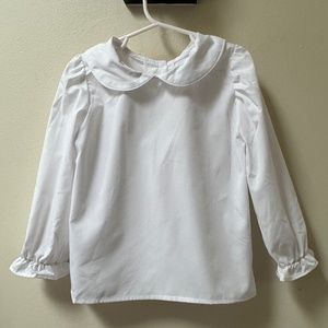 White blouse with Peter Pan collar